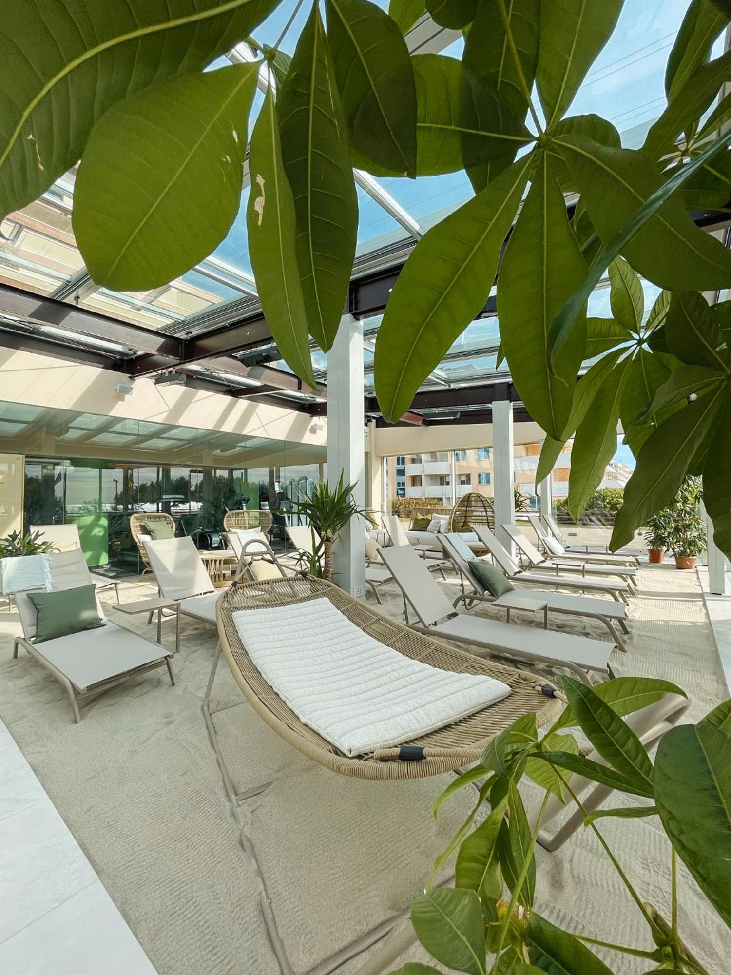 Savoy Beach Hotel & Thermal Spa Bibione Eksteriør bilde Solarium